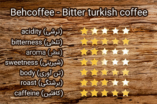 Bitter turkish coffee