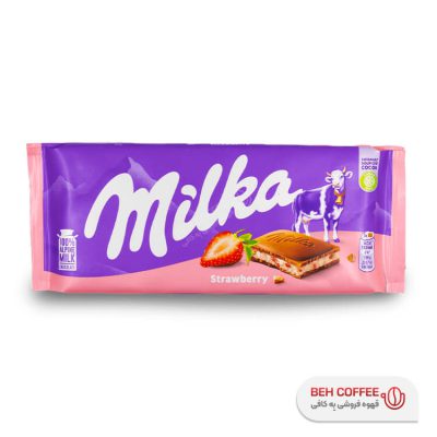 شکلات میلکا Milka طعم توت فرنگی